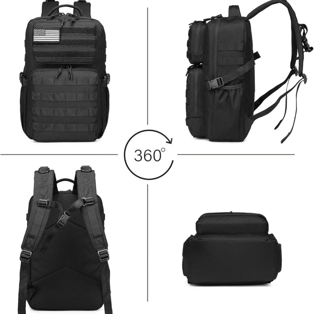 Military Tactical Backpack Men Waterproof Daypack 3 Day Assault Pack Molle Bag - Picture 2 of 7